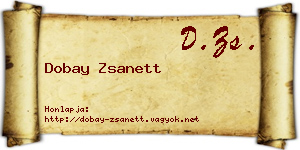 Dobay Zsanett névjegykártya