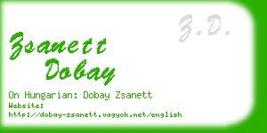 zsanett dobay business card